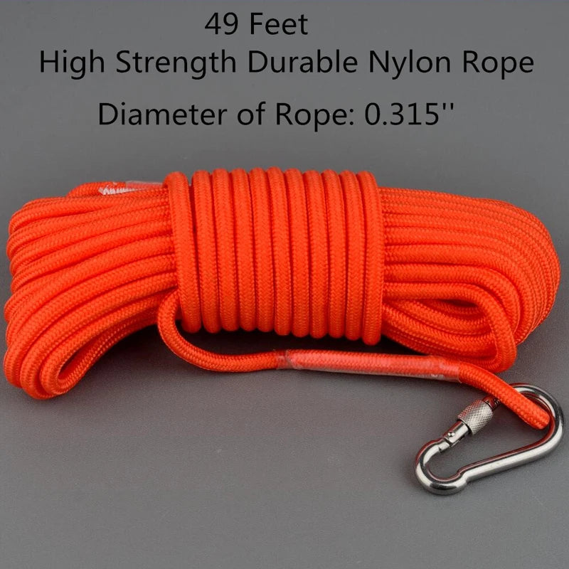 500KG Salvage Fishing Magnetic Stell Cup Holder Deep Sea Permanent Neodymium N52 Magnet with15m Rope Glovses Bag