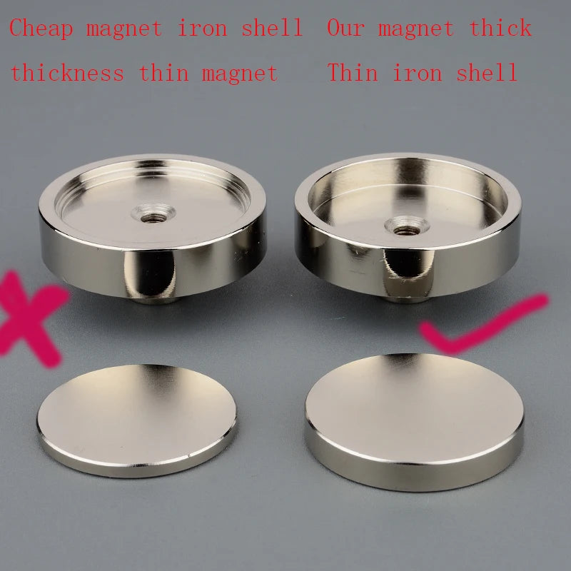 120KG/220KG /300KG/450KG Salvage Magnet Large Neodymium N52 Magnets Magnet Strong Fishing Magnet with Rope Gloves Bag