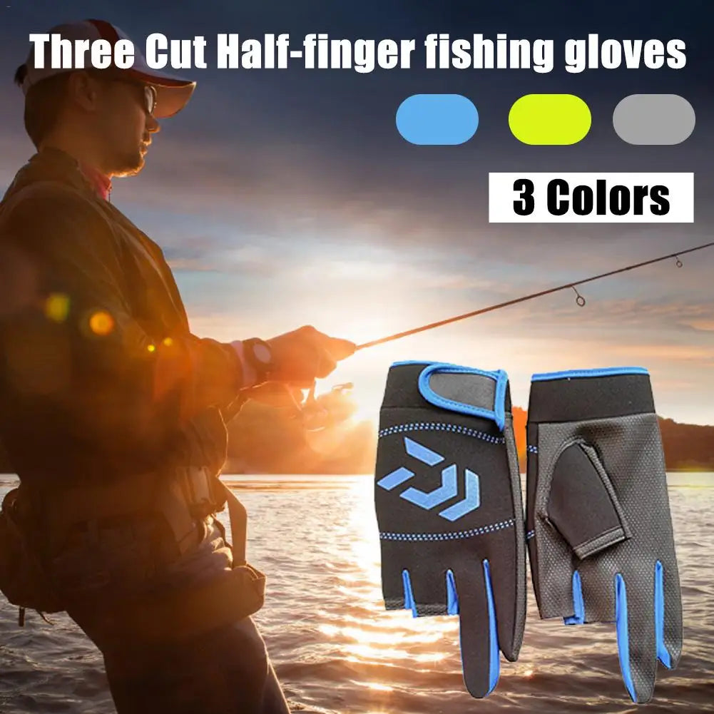 Non Slip Fishing Protection Against Stab Wounds Fishing Gloves Breathable Fishing Gloves 3 Fingers Cut Water Proof Sports Gloves