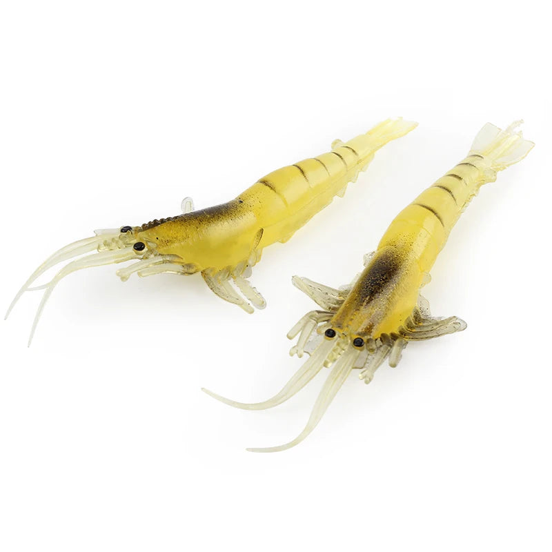 12pcs/lot Fishing Lures Silicone Soft Bait 10cm Artificial Shrimp Fishing Lure