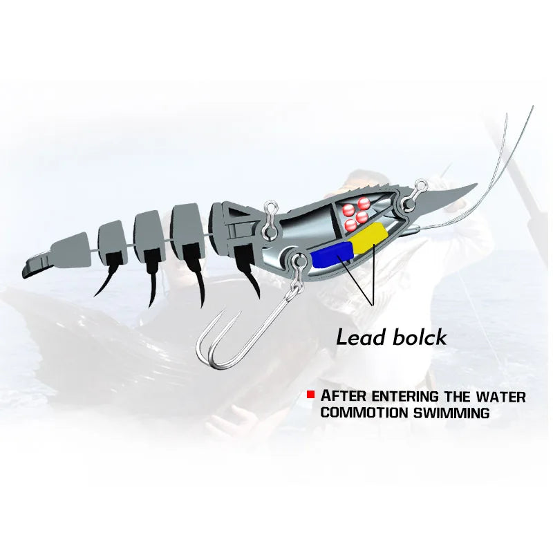 TacklePRO X01 Retail Fishing Baits Sinking Artificial Shrimp Lure Suppliers crab lure New Model Hard Baits Deep water Tackle