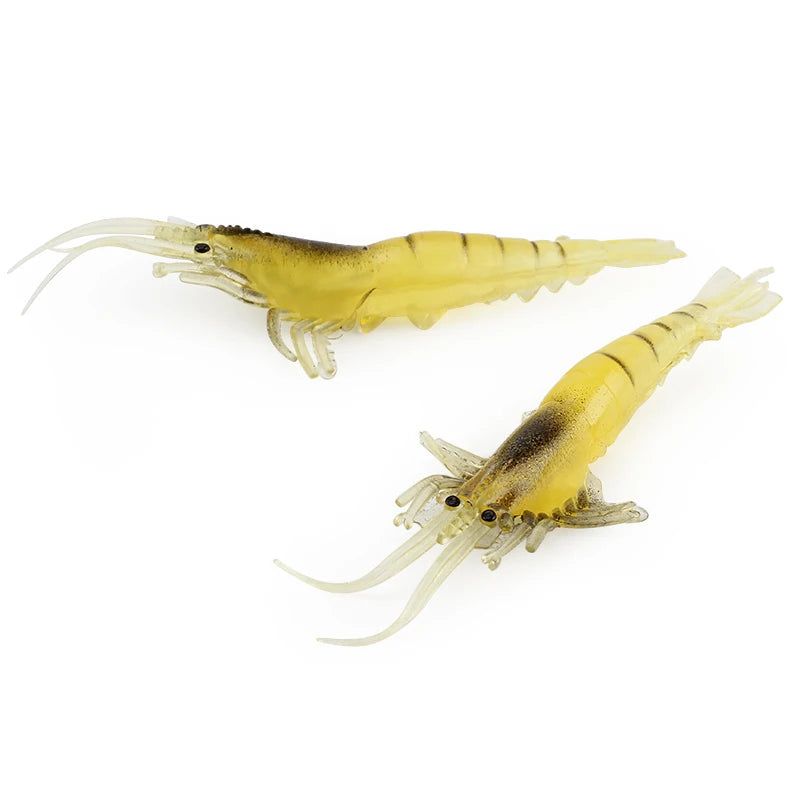 12pcs/lot Fishing Lures Silicone Soft Bait 10cm Artificial Shrimp Fishing Lure