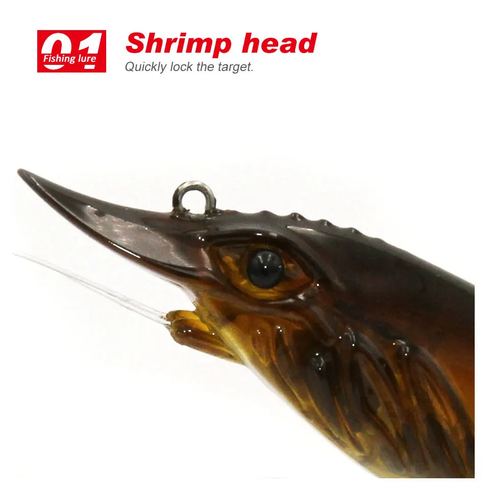 TacklePRO X01 Retail Fishing Baits Sinking Artificial Shrimp Lure Suppliers crab lure New Model Hard Baits Deep water Tackle