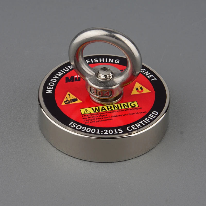 180KG 300KG 500KG Fishing Magnet Label Design Salvage Magnet World Large Neodymium N52 Magnets Search 10M Rope