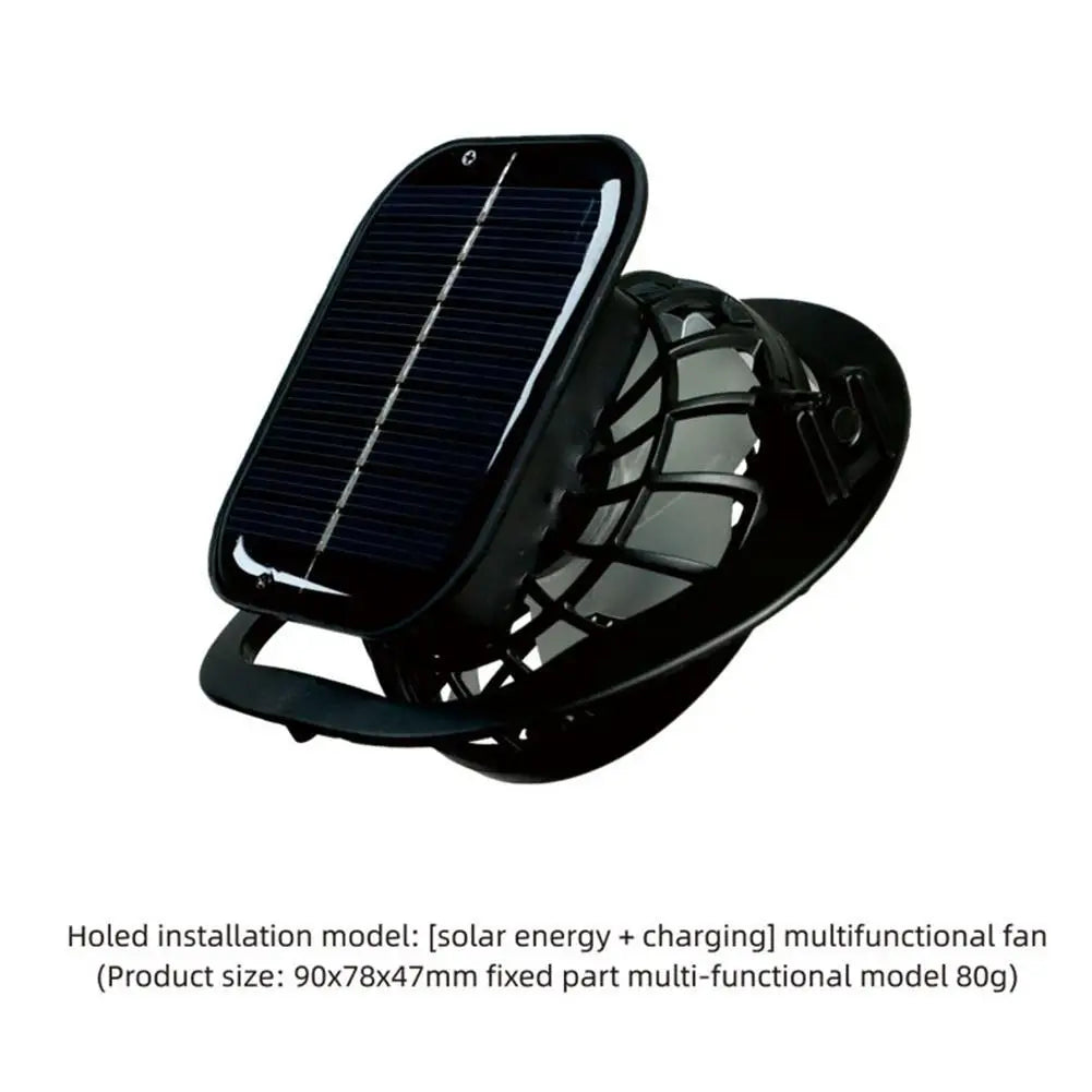 For Outdoor Camping Fishing Hiking Sunscreen Fisherman Hat Solar Fan Cap Portable Solar Charging Cap with Fan Suitable