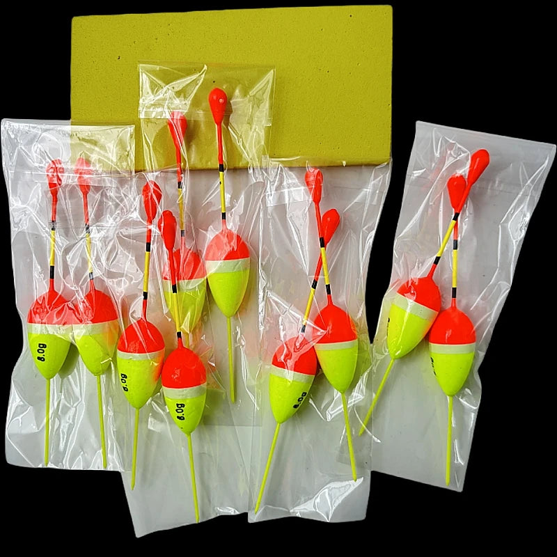 10Pcs/Lot Dropshipping Fishing Floats Set Buoy Bobber Fishing Light Stick Floats Fluctuate Float Buoy For Fishing Accessories