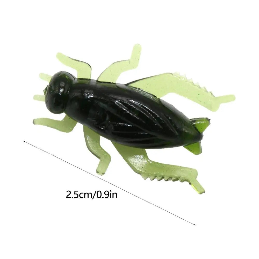 Artificial Fishing Bait 10pcs Fish Lures Fishing Bait Realistic Cricket Simulation Tear Resistance Float Bottom Drag Fishing