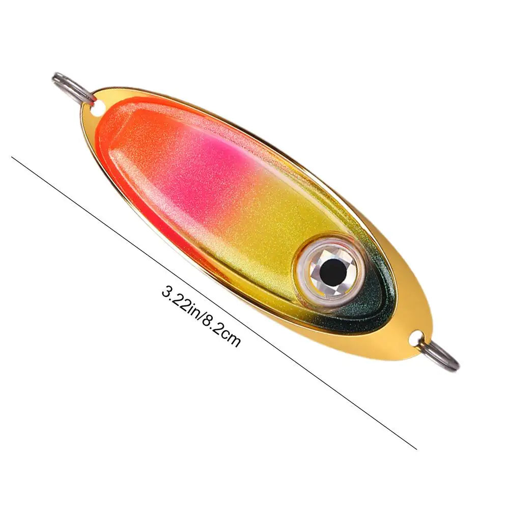 LED Fishing Lure Light Rotatable Underwater Eye Shape Fishing Lure Light Fishing Squid Bait Luminous Lure for Attracting Fish