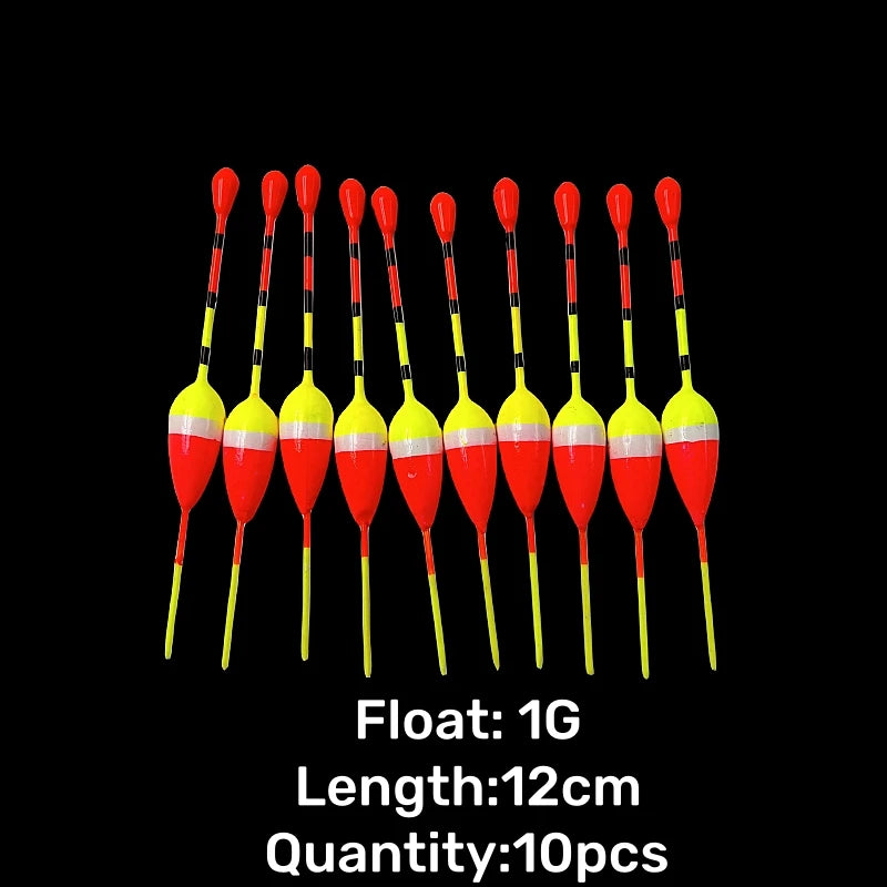 10Pcs/Lot Dropshipping Fishing Floats Set Buoy Bobber Fishing Light Stick Floats Fluctuate Float Buoy For Fishing Accessories