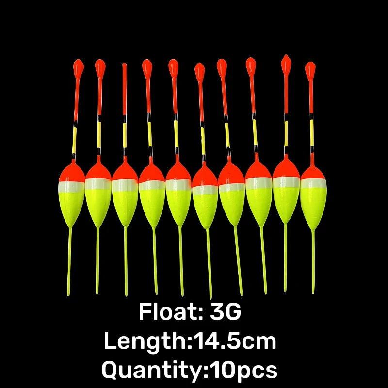 10Pcs/Lot Dropshipping Fishing Floats Set Buoy Bobber Fishing Light Stick Floats Fluctuate Float Buoy For Fishing Accessories