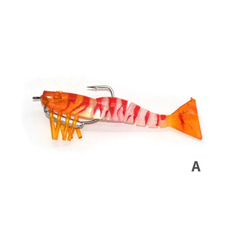 TAKEDO LIVE SHRIMP LV01A 90MM 8G 120MM 17G Prawn Lure TPR Artificial Bait Soft Lure Fishing Shrimp Lure Sea Bass Lure