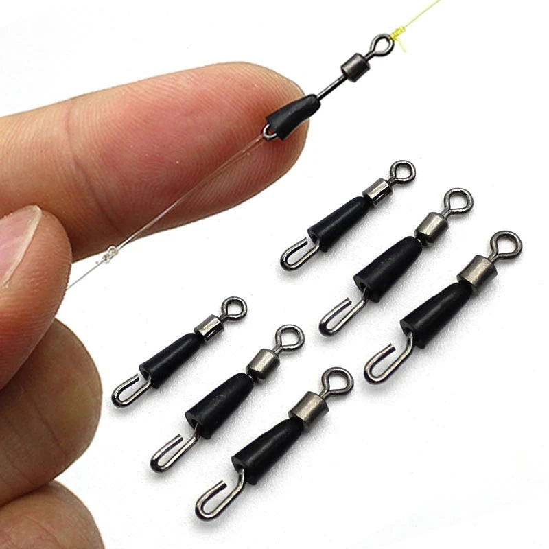 Carp Fishing Quick Change Feeder Swivels Method Feeder Swivel Snaps Fishing Accessories Tool Jig Hooks Tackle Connector