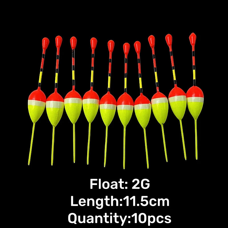 10Pcs/Lot Dropshipping Fishing Floats Set Buoy Bobber Fishing Light Stick Floats Fluctuate Float Buoy For Fishing Accessories