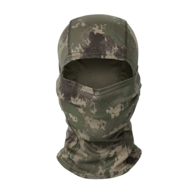 Tactical Camouflage Balaclava Full Face Mask CS Wargame Army Hunting Cycling Sports Helmet Liner Cap Military Multicam CP Scarf