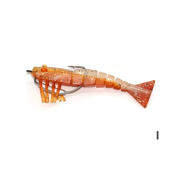 TAKEDO LIVE SHRIMP LV01A 90MM 8G 120MM 17G Prawn Lure TPR Artificial Bait Soft Lure Fishing Shrimp Lure Sea Bass Lure