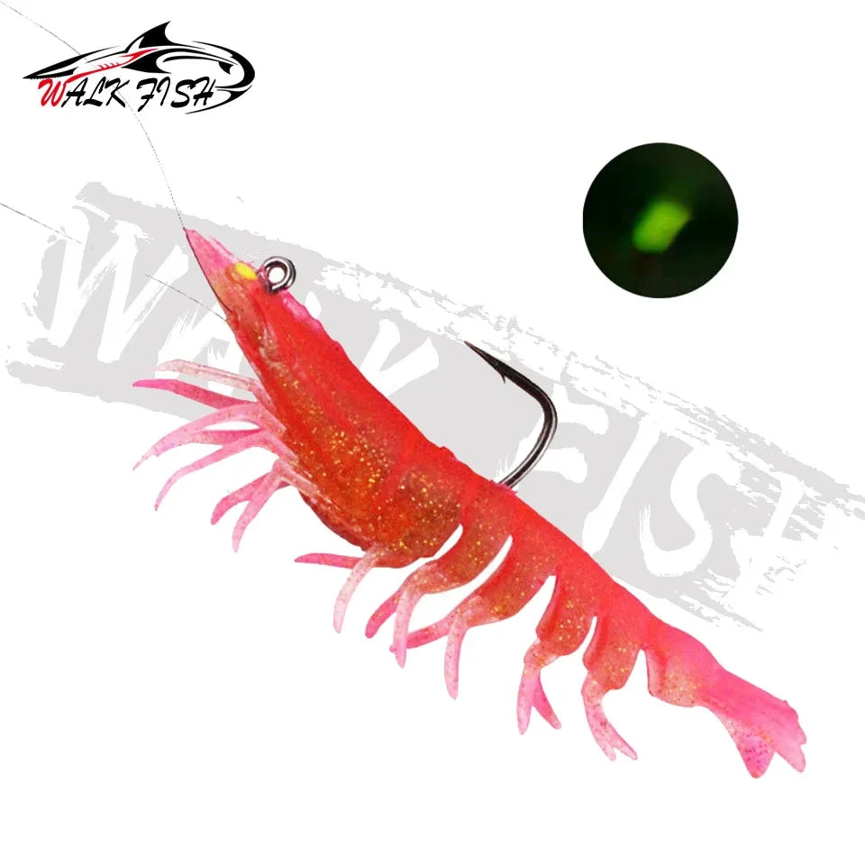 WALK FISH Egi Eging Squid Fishing Lures Saltwater Fishing Shrimp Squid Soft Lure Jigs for Sea Fishing Octopus Cuttlefish Bait