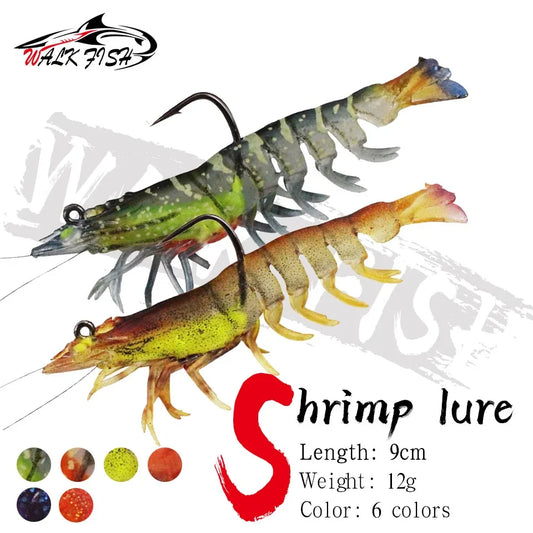 WALK FISH Egi Eging Squid Fishing Lures Saltwater Fishing Shrimp Squid Soft Lure Jigs for Sea Fishing Octopus Cuttlefish Bait