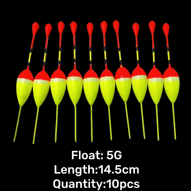 10Pcs/Lot Dropshipping Fishing Floats Set Buoy Bobber Fishing Light Stick Floats Fluctuate Float Buoy For Fishing Accessories