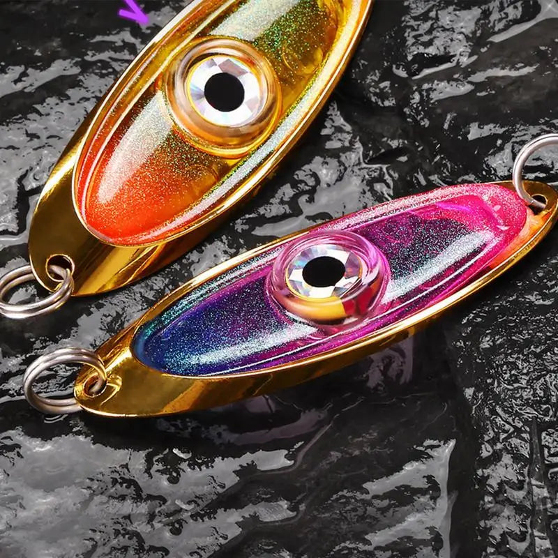 LED Fishing Lure Light Rotatable Underwater Eye Shape Fishing Lure Light Fishing Squid Bait Luminous Lure for Attracting Fish