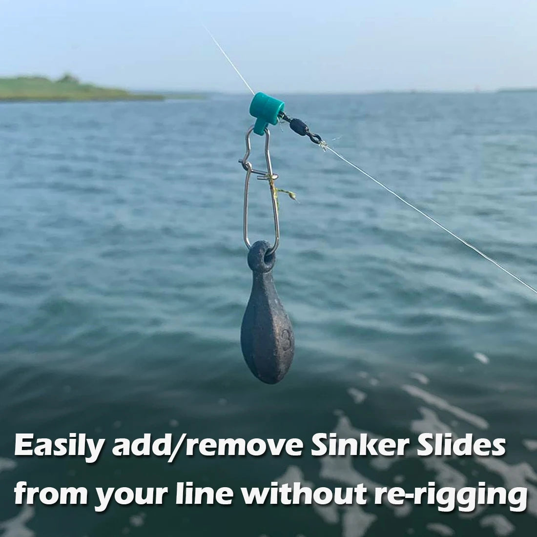 FishTrip Fishing Line Sinker Slides Catfish Swivels Snap Accessories for Drift Fishing & Trolling