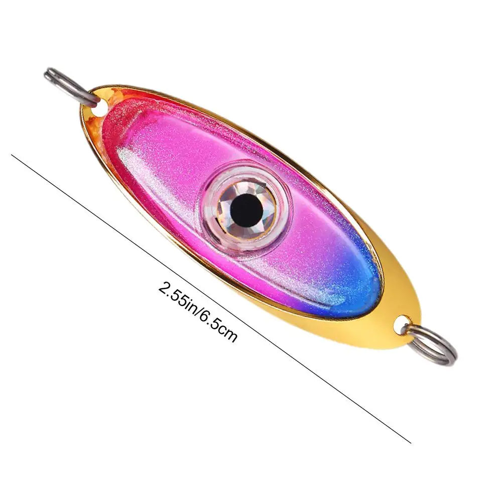 LED Fishing Lure Light Rotatable Underwater Eye Shape Fishing Lure Light Fishing Squid Bait Luminous Lure for Attracting Fish