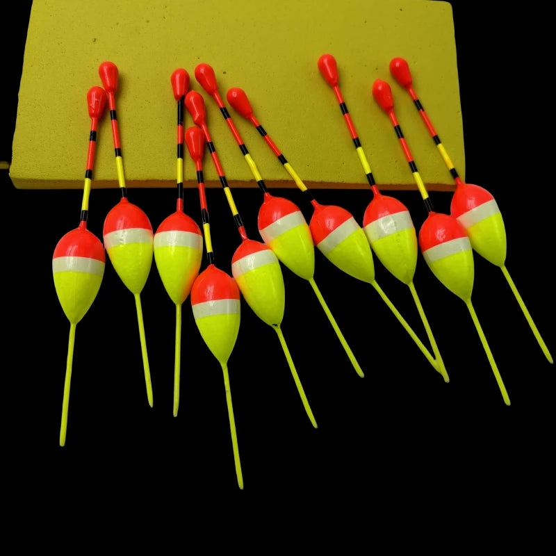 10Pcs/Lot Dropshipping Fishing Floats Set Buoy Bobber Fishing Light Stick Floats Fluctuate Float Buoy For Fishing Accessories