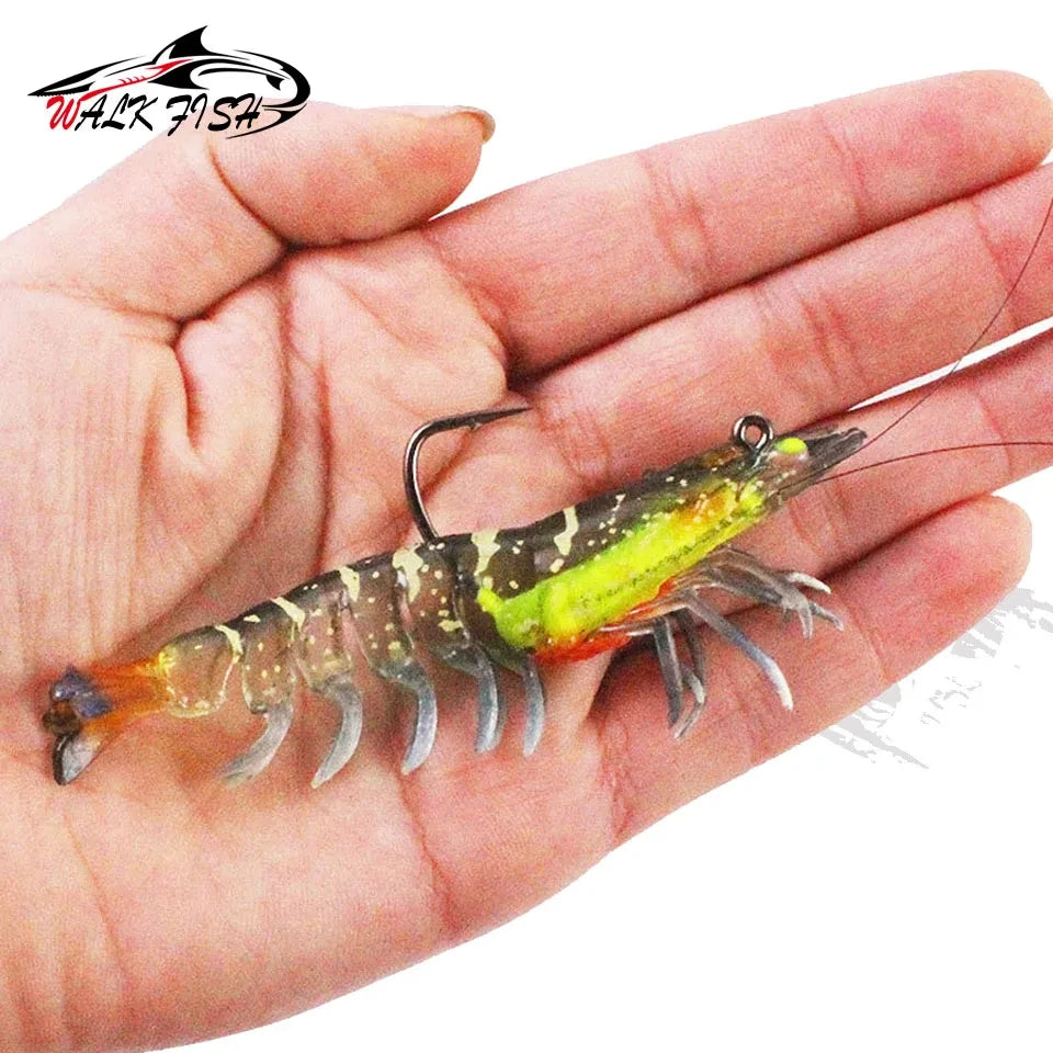 WALK FISH Egi Eging Squid Fishing Lures Saltwater Fishing Shrimp Squid Soft Lure Jigs for Sea Fishing Octopus Cuttlefish Bait