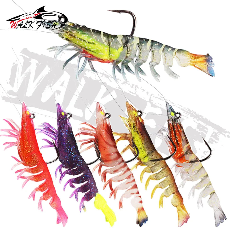 WALK FISH Egi Eging Squid Fishing Lures Saltwater Fishing Shrimp Squid Soft Lure Jigs for Sea Fishing Octopus Cuttlefish Bait