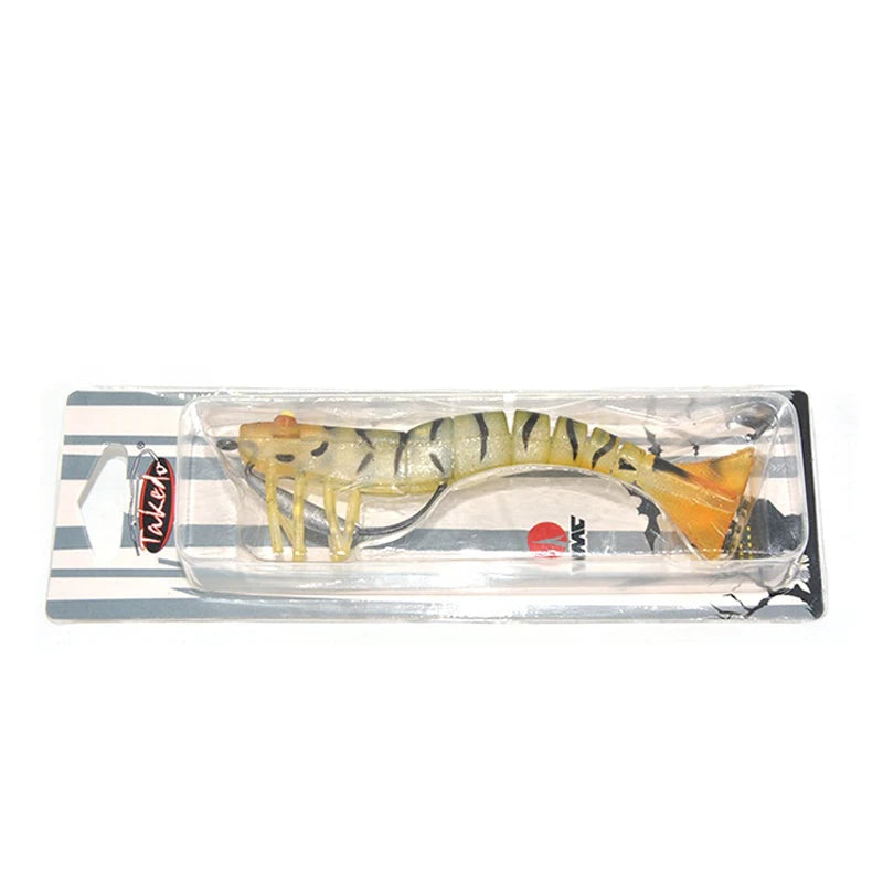 TAKEDO LIVE SHRIMP LV01A 90MM 8G 120MM 17G Prawn Lure TPR Artificial Bait Soft Lure Fishing Shrimp Lure Sea Bass Lure