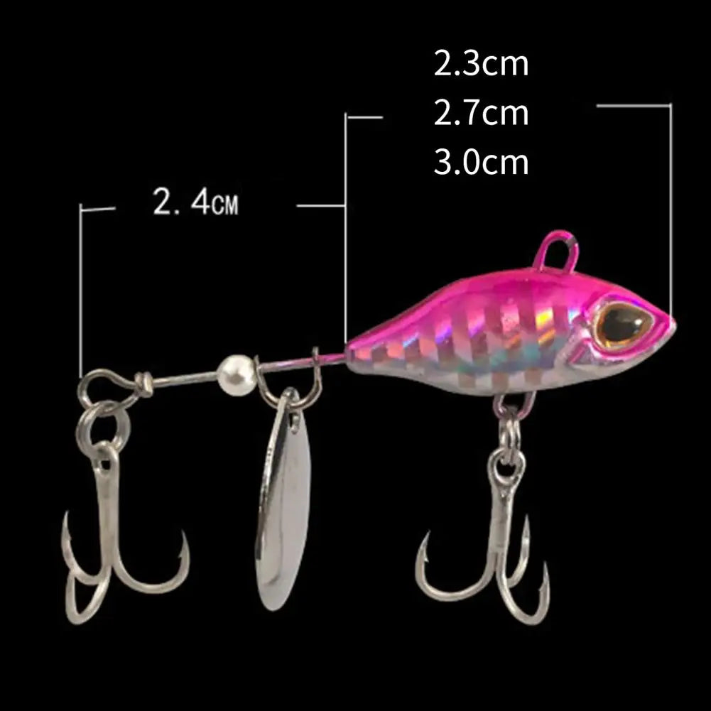 7/10/14g Metal Fishing Bait 3D Eyes Far Throwing Good Toughness VIB Bait Fishing Supplies