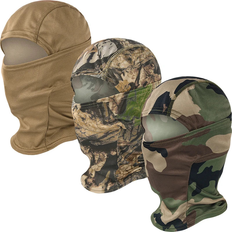 Tactical Camouflage Balaclava Full Face Mask CS Wargame Army Hunting Cycling Sports Helmet Liner Cap Military Multicam CP Scarf