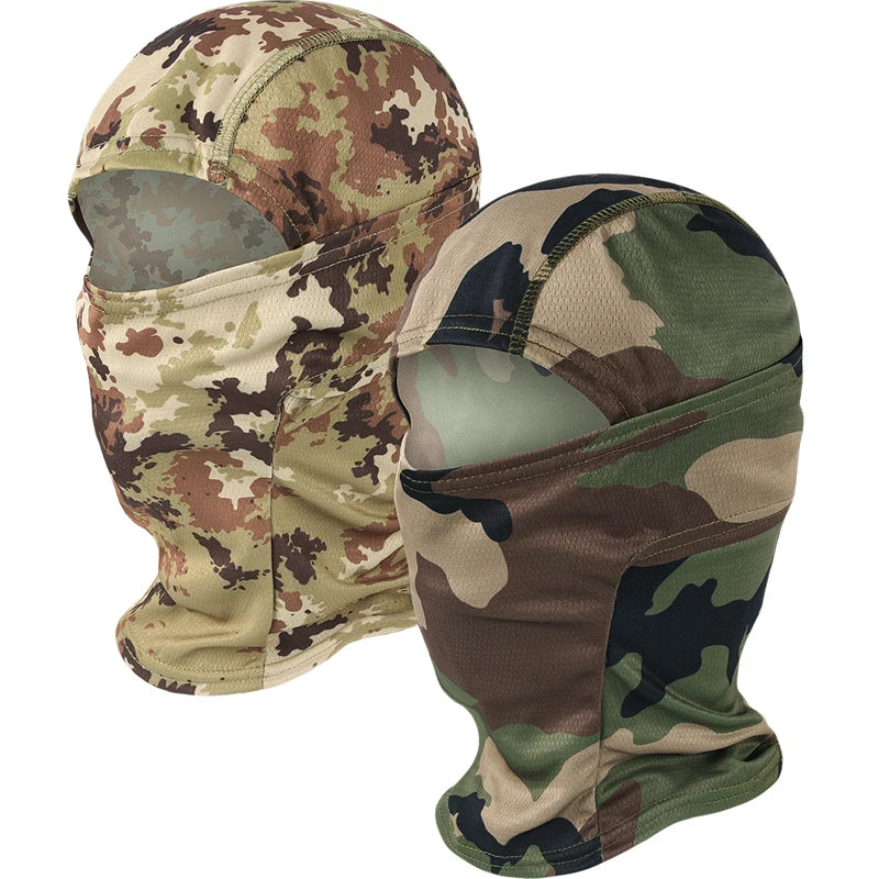 Tactical Camouflage Balaclava Full Face Mask CS Wargame Army Hunting Cycling Sports Helmet Liner Cap Military Multicam CP Scarf